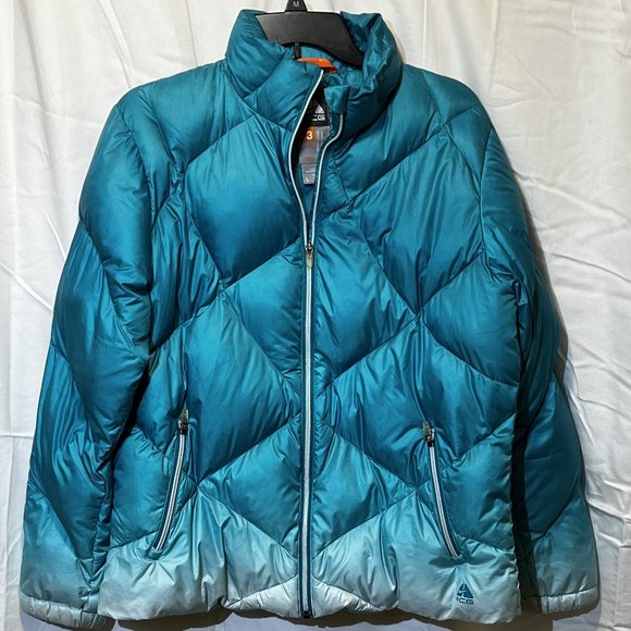 Nike ACG Jackets & Blazers - VINTAGE Nike ACG 550 Fill 3 Layer Duck Down Ombré Zip Women's Size Large (12-14)